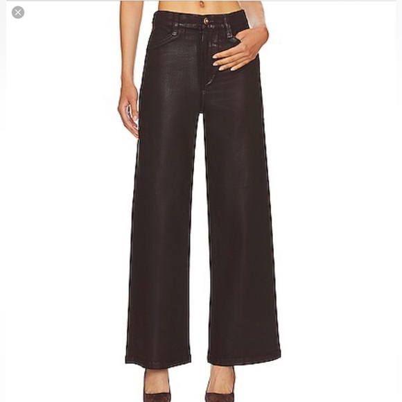 Favorite Daughter Pants - Favorite Daughter Mischa Coated Pant Size 27 High Rise Wide Leg In Cape Town